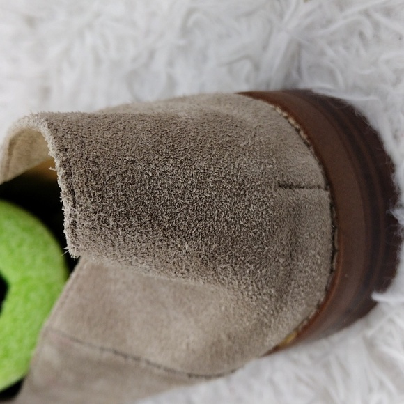 Franco Sarto Hadden Tan Suede Leather Almond Toe Low Heel Slip On Loafer Shoe - Picture 14 of 16